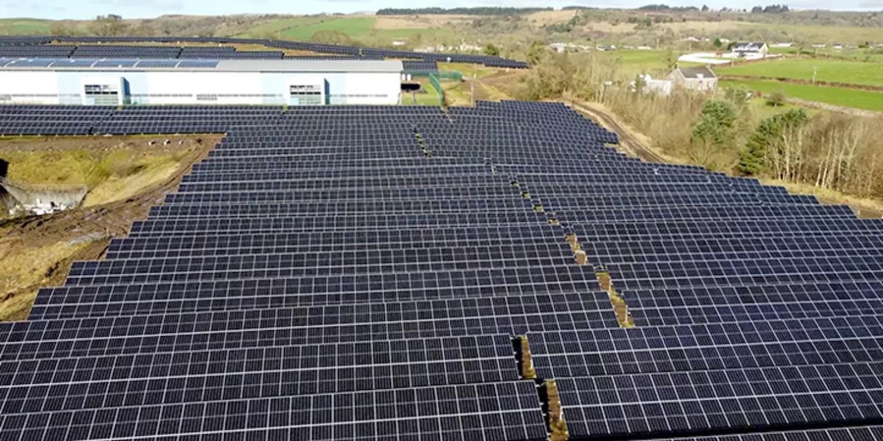 Scottish Water switches on ‘solar giant’ at treatment site in East Dunbartonshire