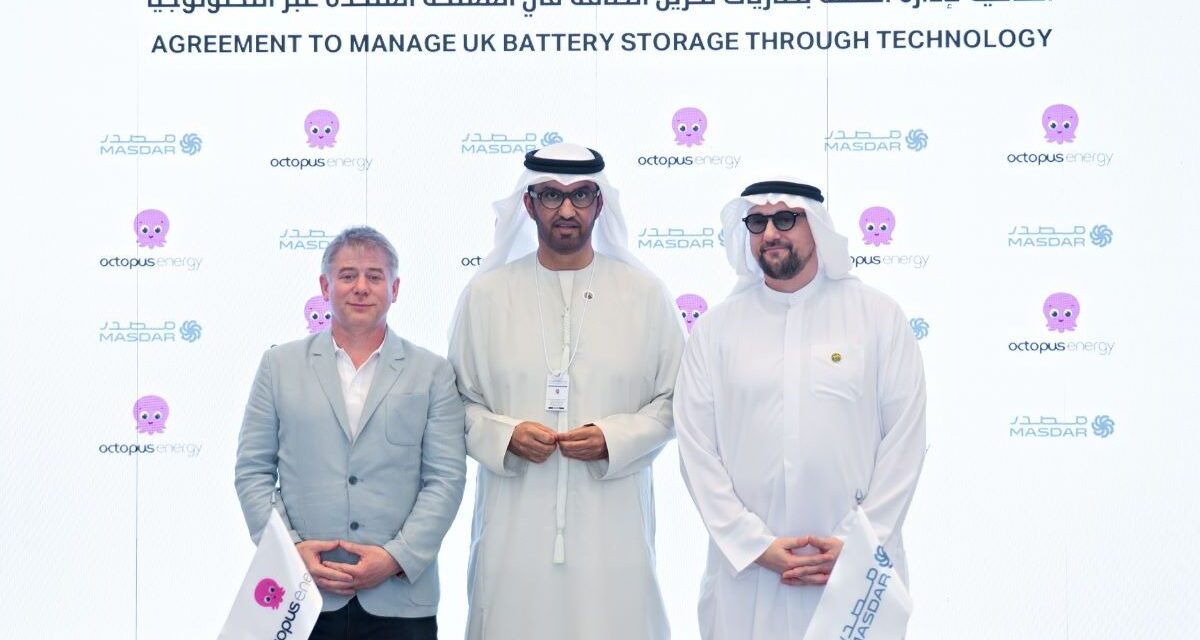 Masdar chooses Octopus’s Kraken to run £1 billion UK storage deal